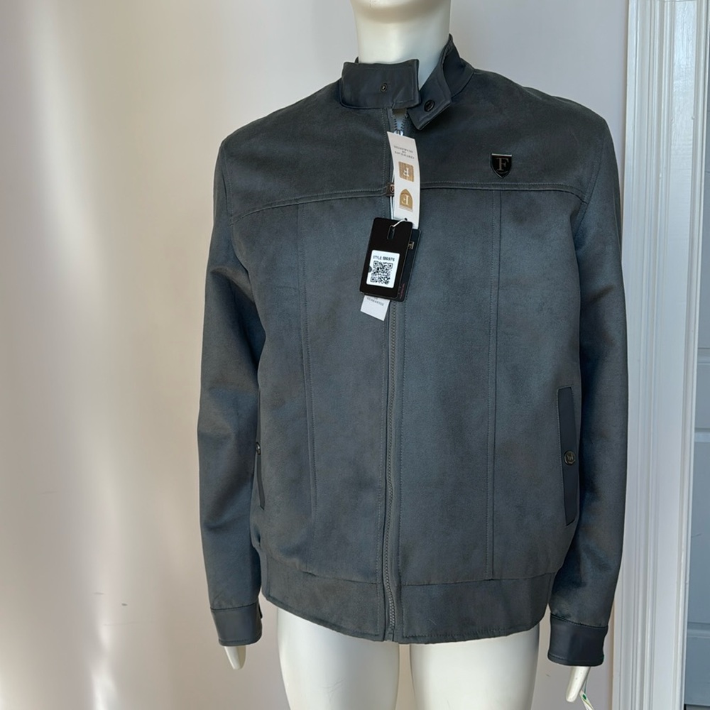 F Collection Suede Jacket.  This jacket certifies Authenticity.